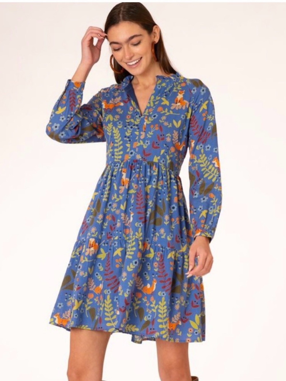 Olivia James The Waverly fox dress L
